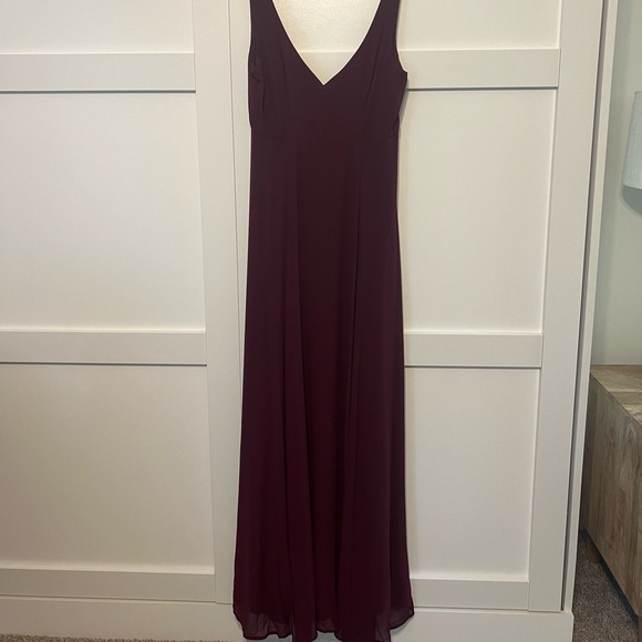 show me your mumu burgundy dress Small / Cranberry Luxe Satin